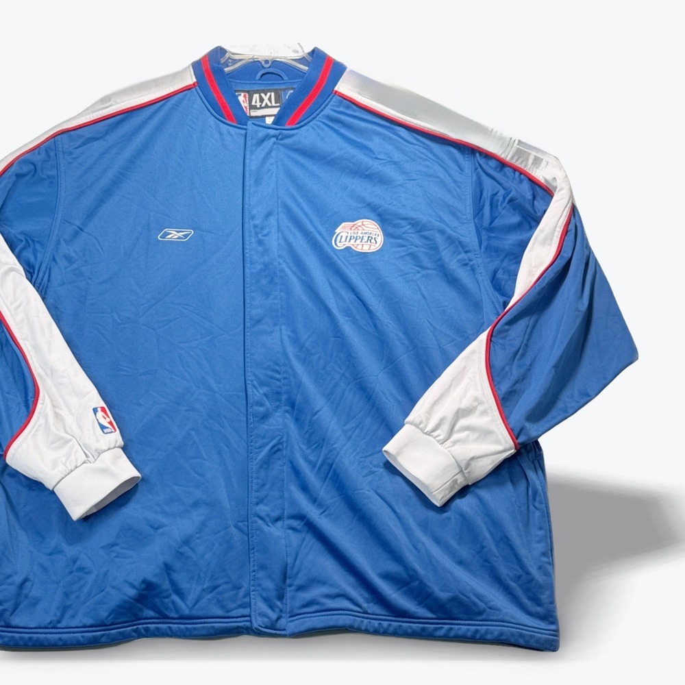 Vintage Los Angeles Clippers Reebok Basketball NBA Warm Up Jacket Mens 4XL